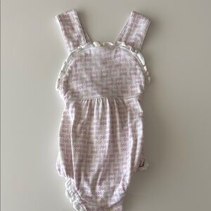 Pink and White Baby Romper